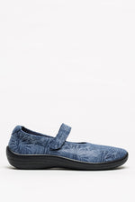 Estrela Palm - Printed Lytech Mary Jane - Blue