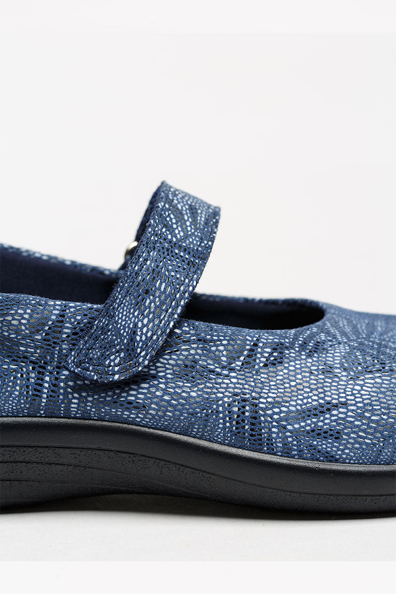 Estrela Palm - Printed Lytech Mary Jane - Blue