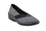 Acadia Seashell - Printed Lytech Slip-On - Black