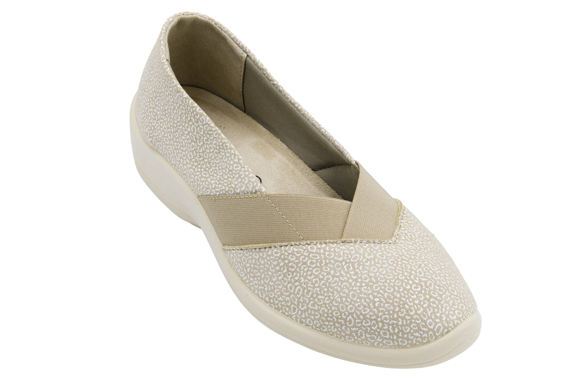 Acadia Seashell - Printed Lytech Slip-On - Sahara