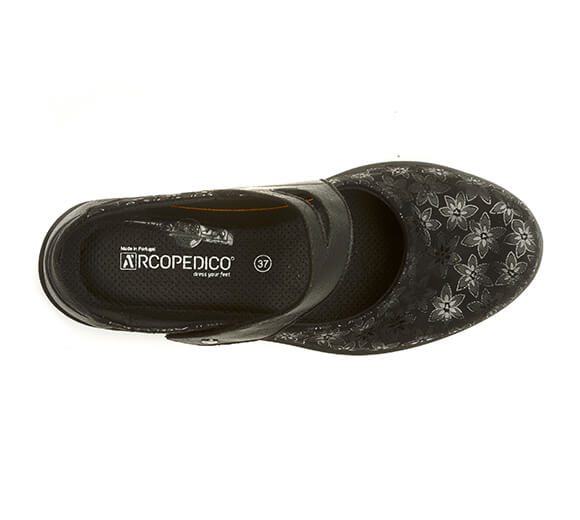 Cosmo Agatha - Lytech Asymmetric Strap Mary Jane - Black