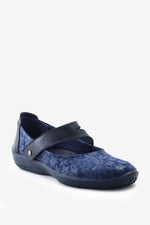 Cosmo Agatha - Lytech Asymmetric Strap Mary Jane - Navy