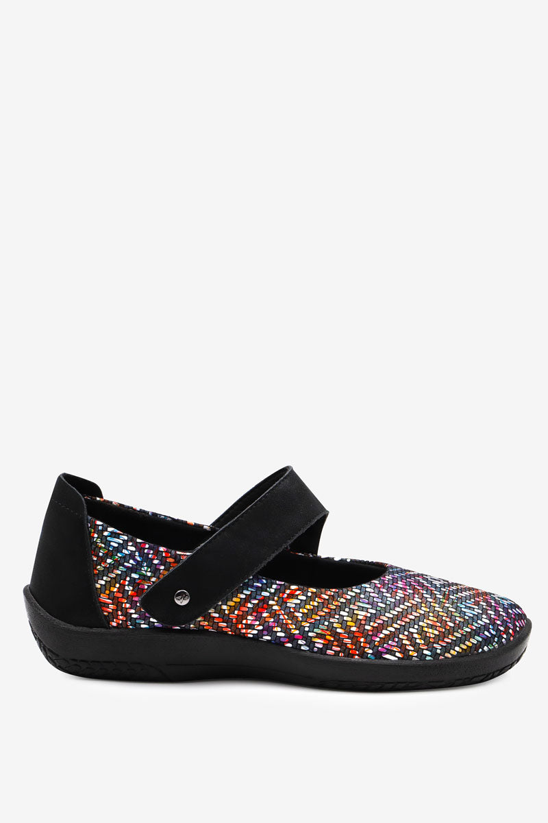 Cosmo Kokoa - Lytech Asymmetric Strap Mary Jane - Black