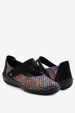 Cosmo Kokoa - Lytech Asymmetric Strap Mary Jane - Black
