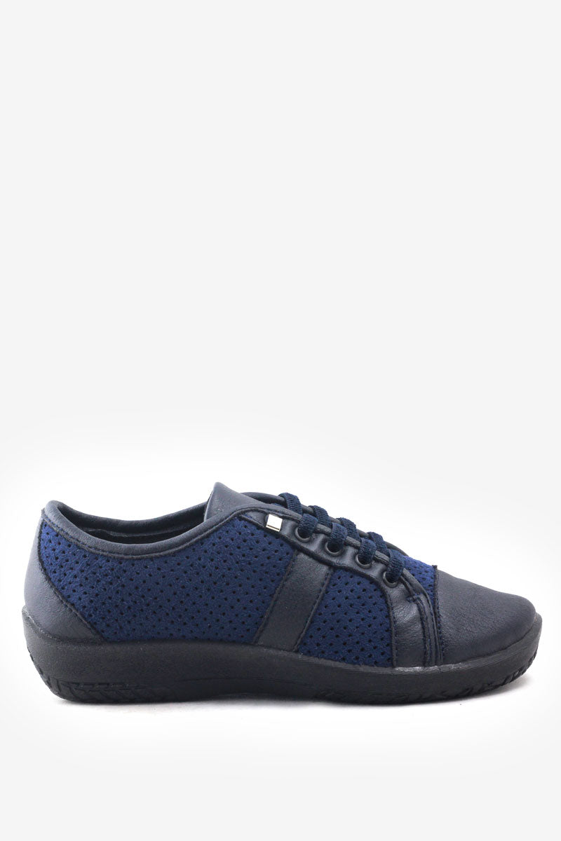 Leta - Lytech Lace-Up Sneaker - Navy