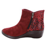 Stara - Lytech Ankle Bootie - Bordeaux Bengal Microsuede