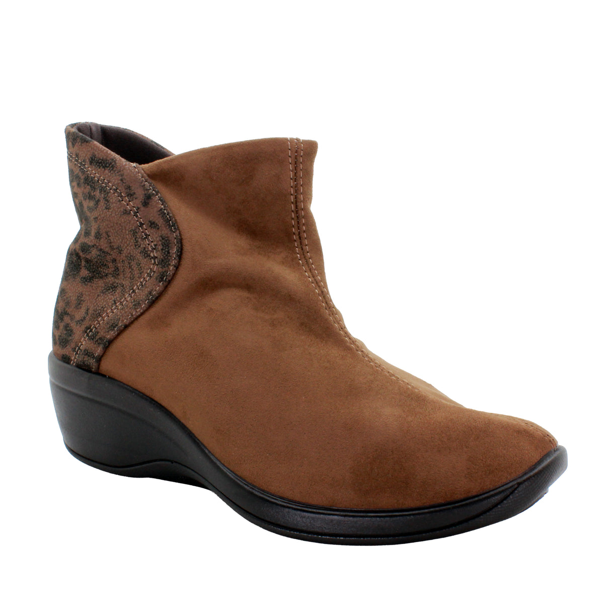 Stara - Lytech Ankle Bootie - Brown Bengal Microsuede