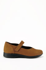 Pico - Adjustable Nubuck Mary Jane - Cognac