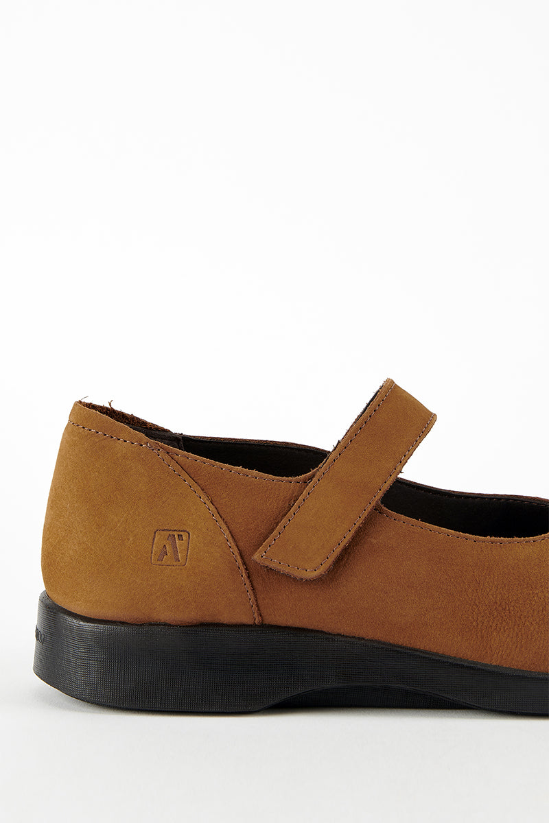 Pico - Adjustable Nubuck Mary Jane - Cognac