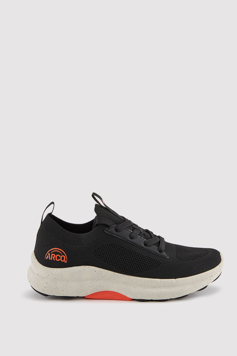 ARCO 2 - Unisex Lace-Up Performance Sneaker - Black