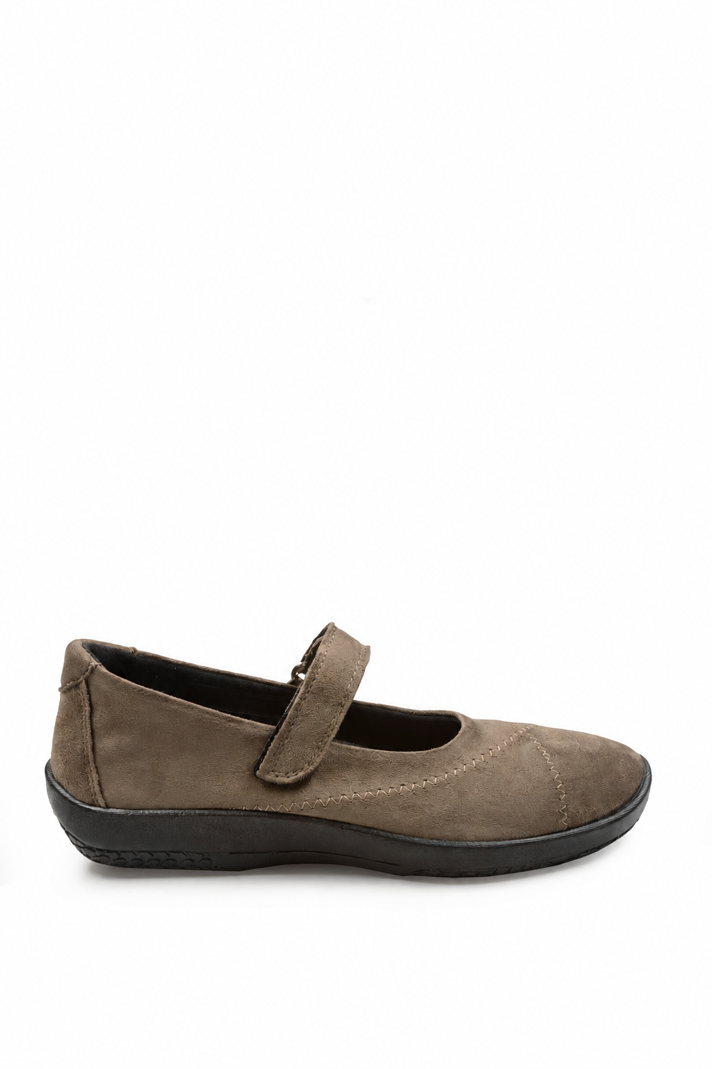L18 - Lytech Quilted Mary Jane - Olive Suede