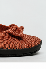 Lyla Sport - Knit Bow-Detail Flat - Brick