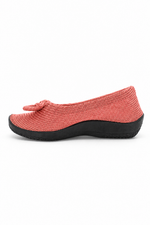 Lyla Sport - Knit Bow-Detail Flat - Brick