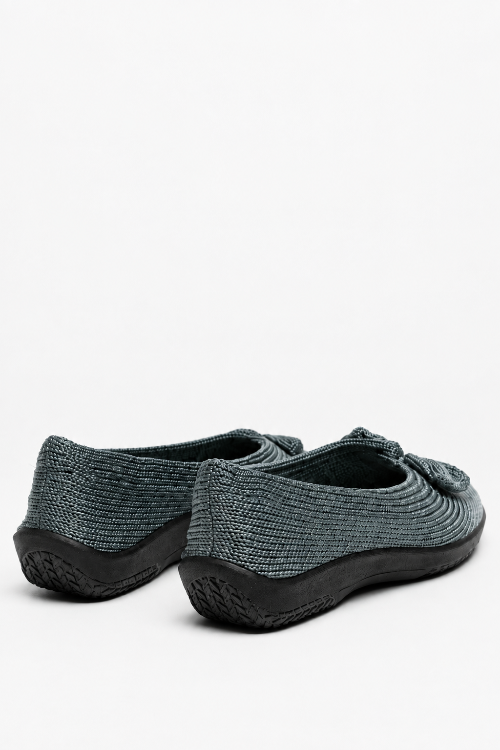 Lyla Sport - Knit Bow-Detail Flat - Titanium
