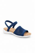 Arenal - Knit Cork Sandal - Denim