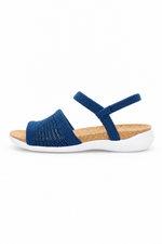 Arenal - Knit Cork Sandal - Denim