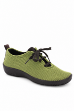 LS - Knit Lace-Up Sneaker - Olive