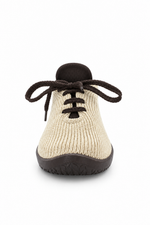 LS - Knit Lace-Up Sneaker - Beige