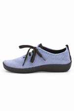 LS - Knit Lace-Up Sneaker - Blue Earth