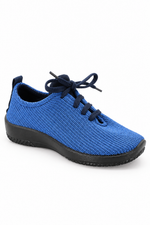 LS - Knit Lace-Up Sneaker - Denim