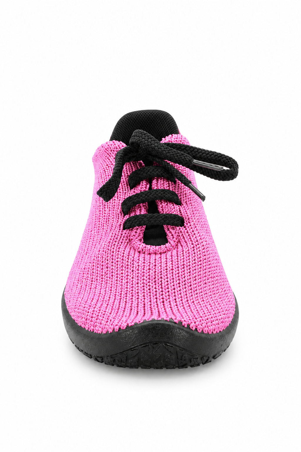 LS - Knit Lace-Up Sneaker - Fuchsia