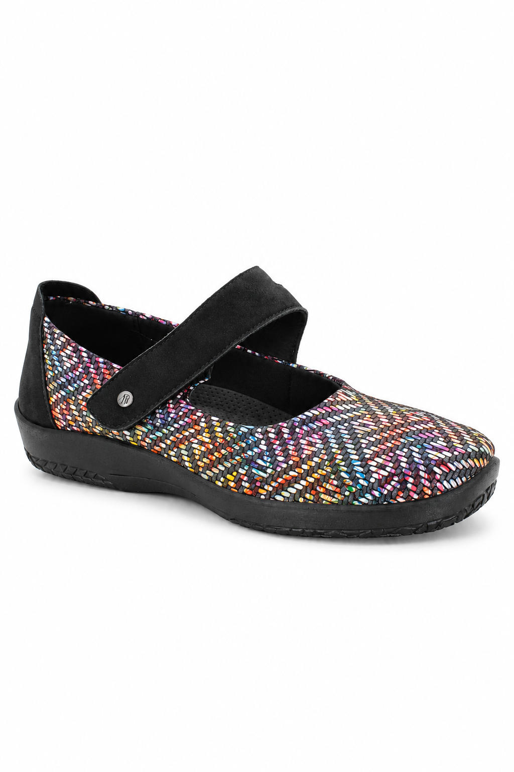 Cosmo Kokoa - Lytech Asymmetric Strap Mary Jane - Black