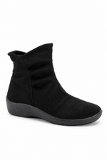 L19 - Scrunch Lytech Bootie - Black Suede