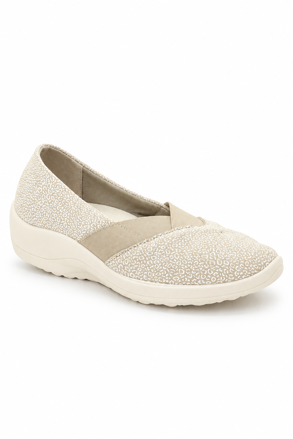 Acadia Seashell - Printed Lytech Slip-On - Sahara
