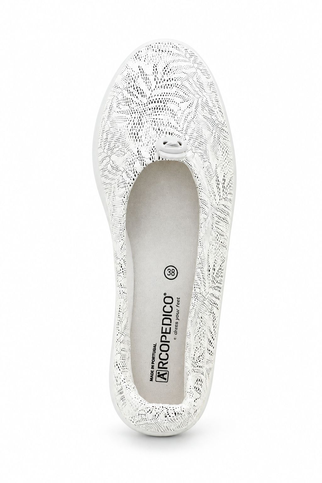 Cabrera Palm - Lytech Ballerina Flat - White