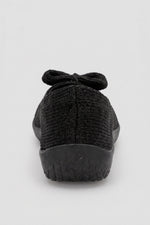 Lyla Sport - Knit Bow-Detail Flat - Black