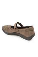 L18 - Lytech Quilted Mary Jane - Olive Suede
